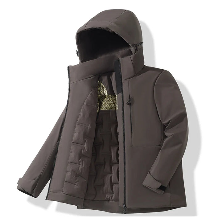 Chaqueta de Montaña con Capucha – Marrón