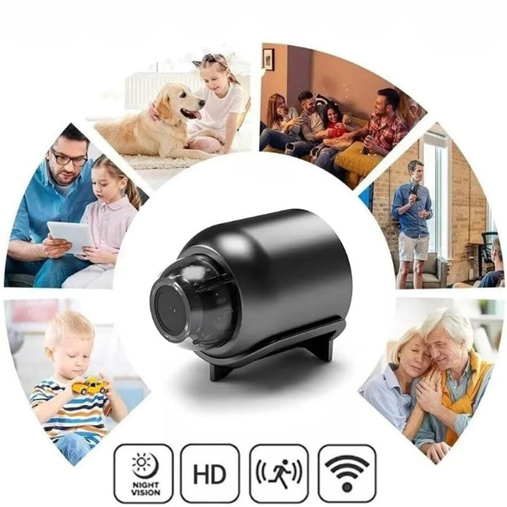 Mini Cámara de Seguridad 1080p HD - Wi-Fi y 4G con Visión Nocturna y Detección de Movimiento