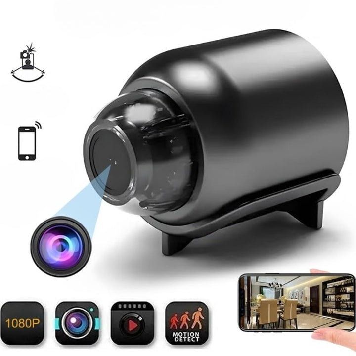 Mini Cámara de Seguridad 1080p HD - Wi-Fi y 4G con Visión Nocturna y Detección de Movimiento