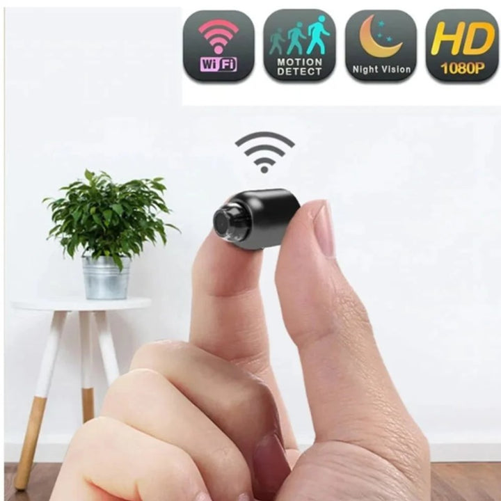 Mini Cámara de Seguridad 1080p HD - Wi-Fi y 4G con Visión Nocturna y Detección de Movimiento