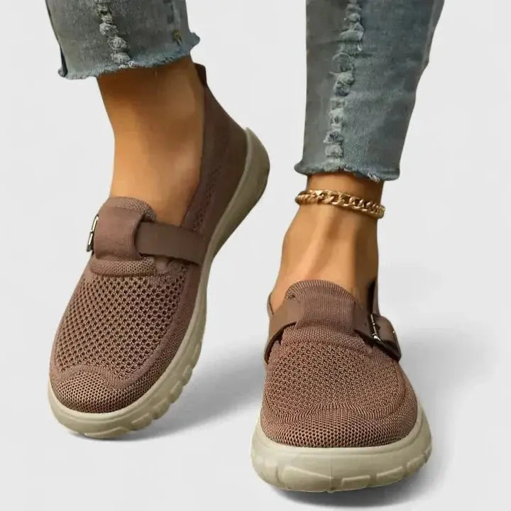 Mocasines Casuales con Hebilla – Marrón