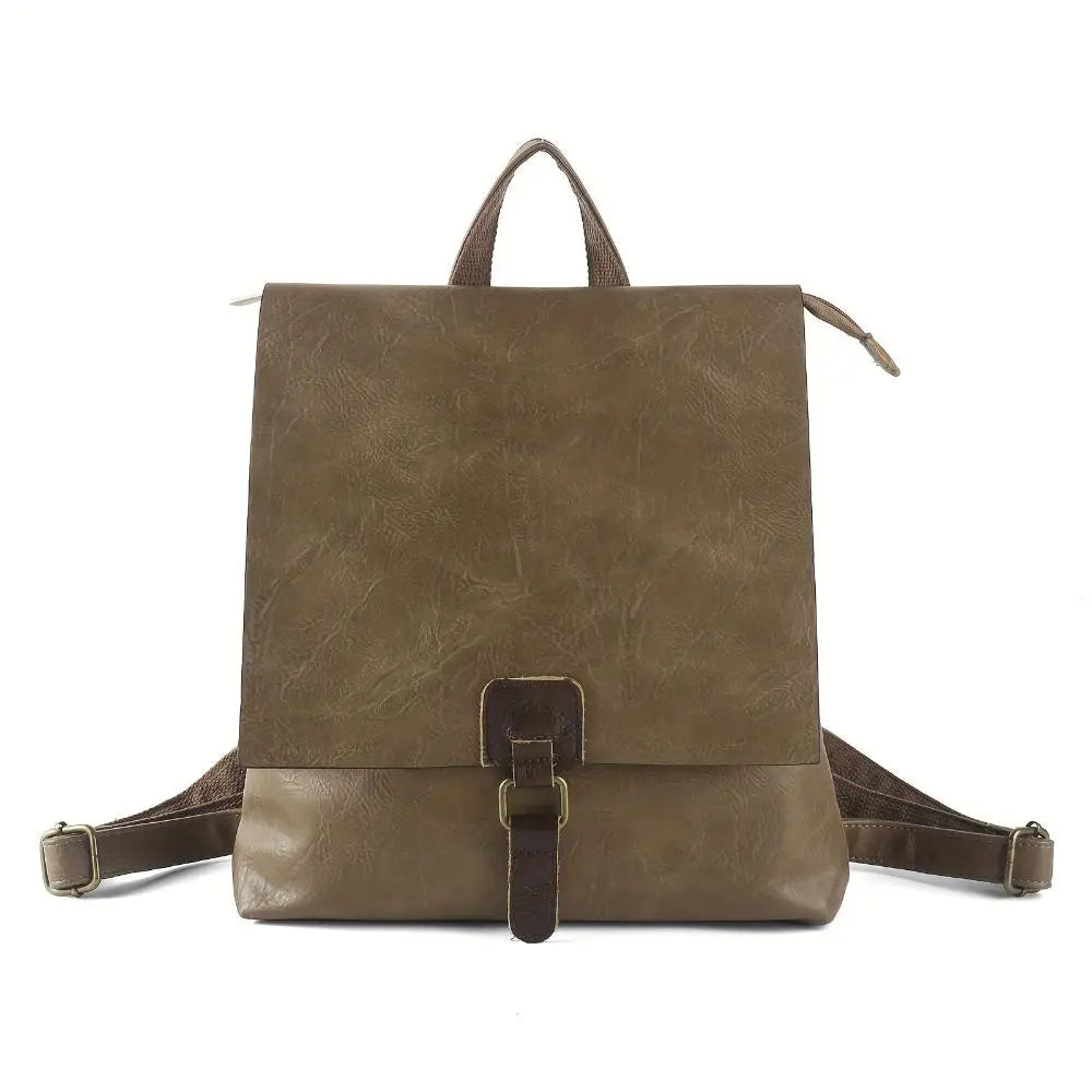 Mochila Urbana con Solapa – Caqui