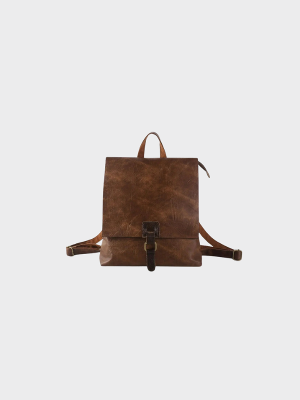 Mochila Urbana con Solapa – Marrón