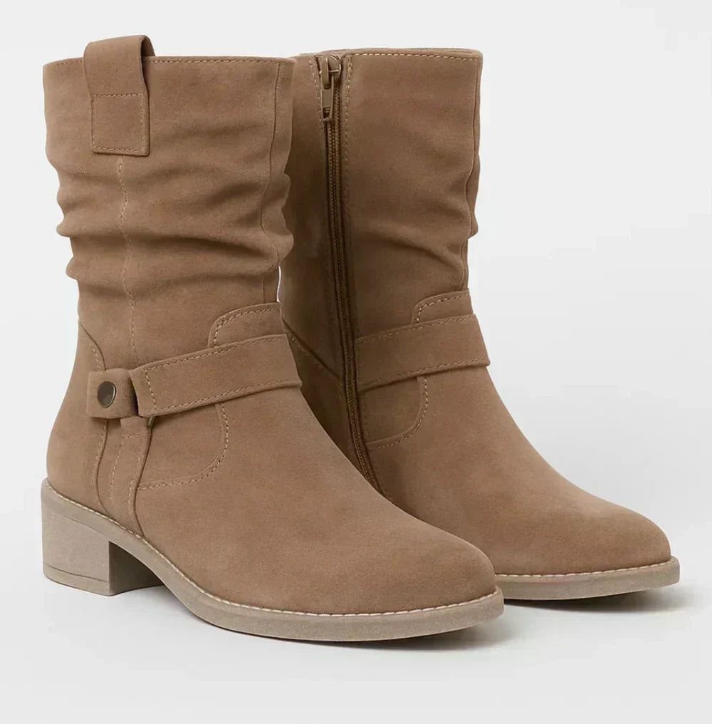 Botas de Media Caña Fruncidas
