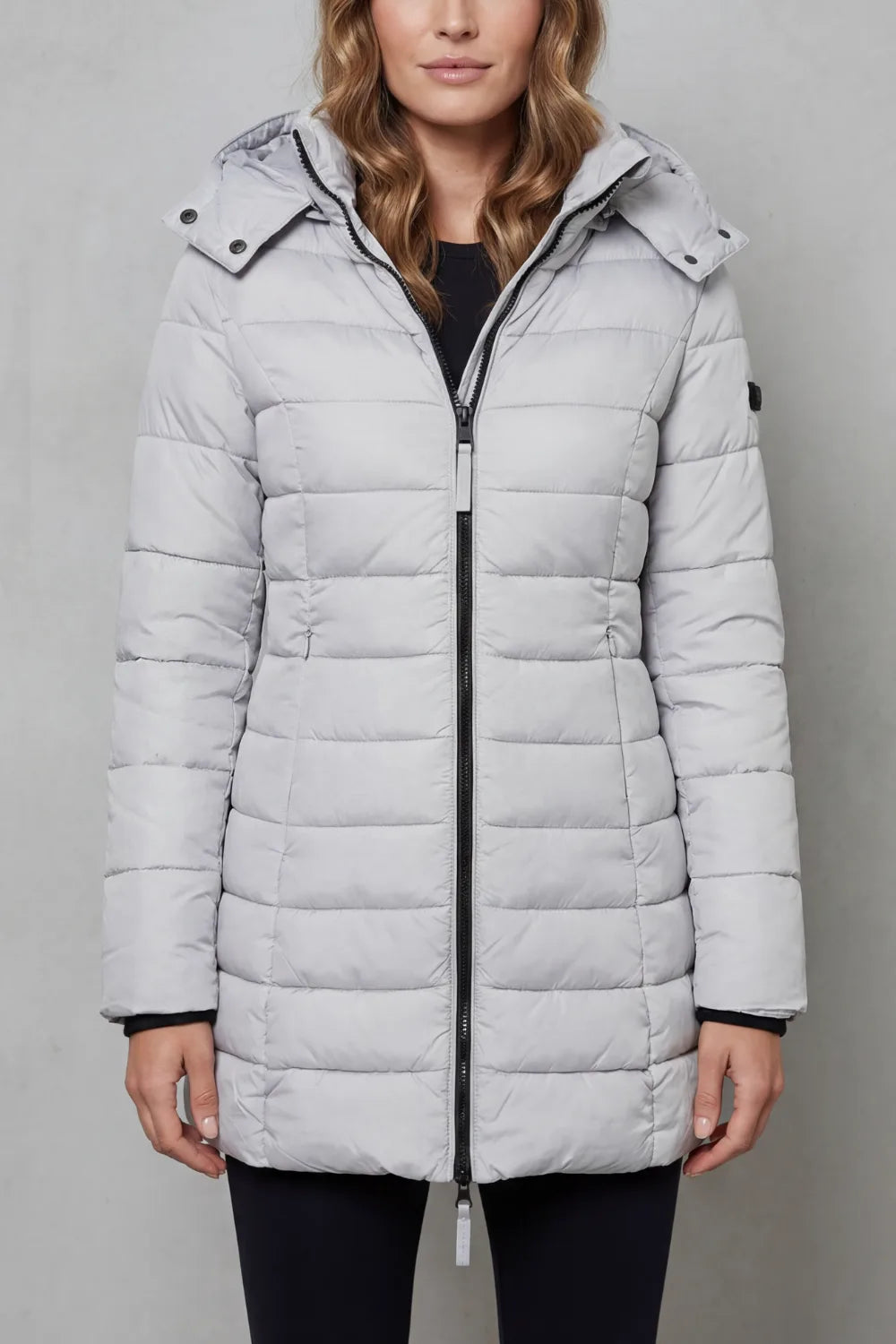 Chaqueta Acolchada de Invierno – Gris