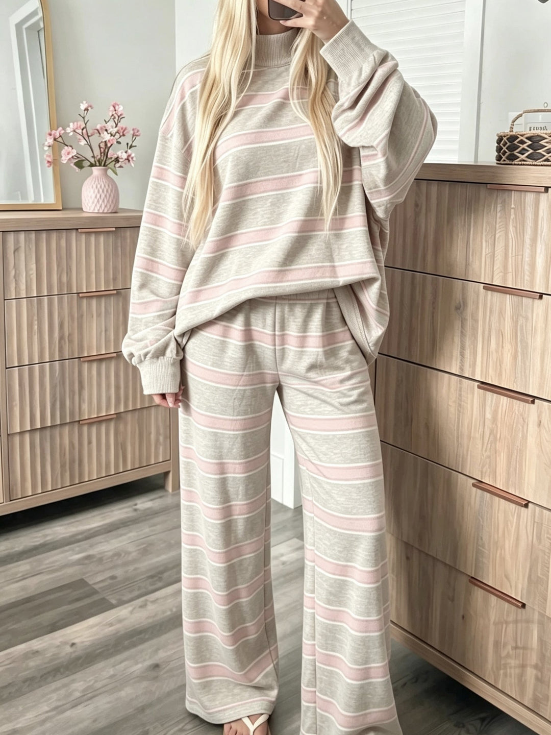 Conjunto Casual a Rayas