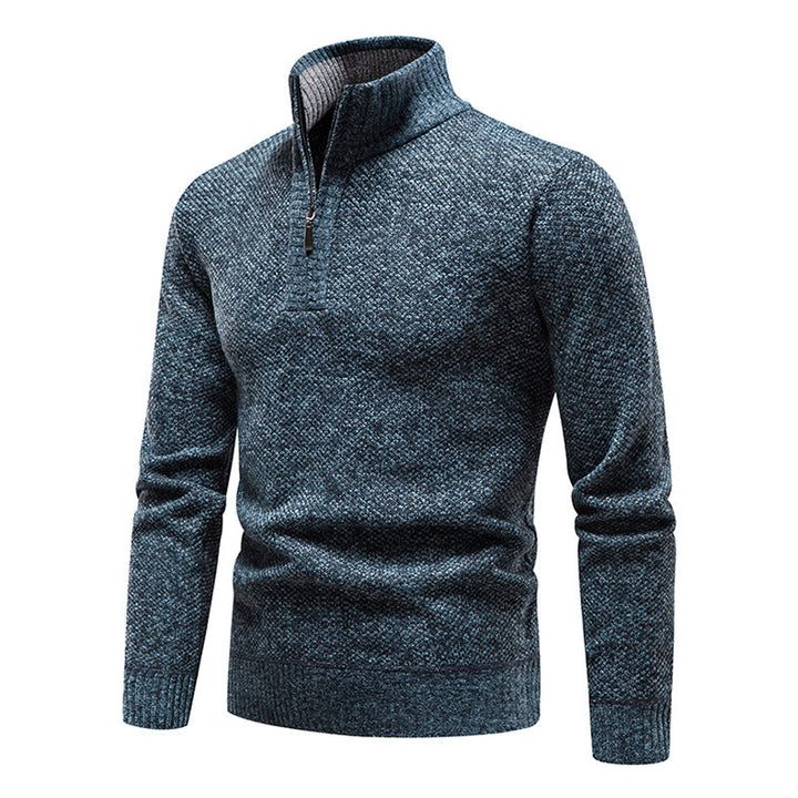 Jersey con Cremallera Frontal – Azul