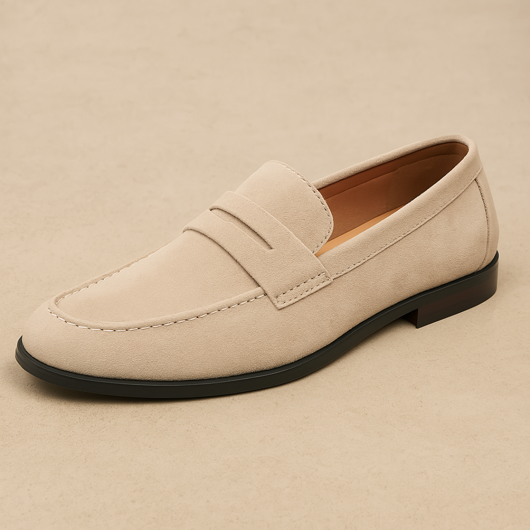 Mocasines Clásicos sin Cordones – Beige