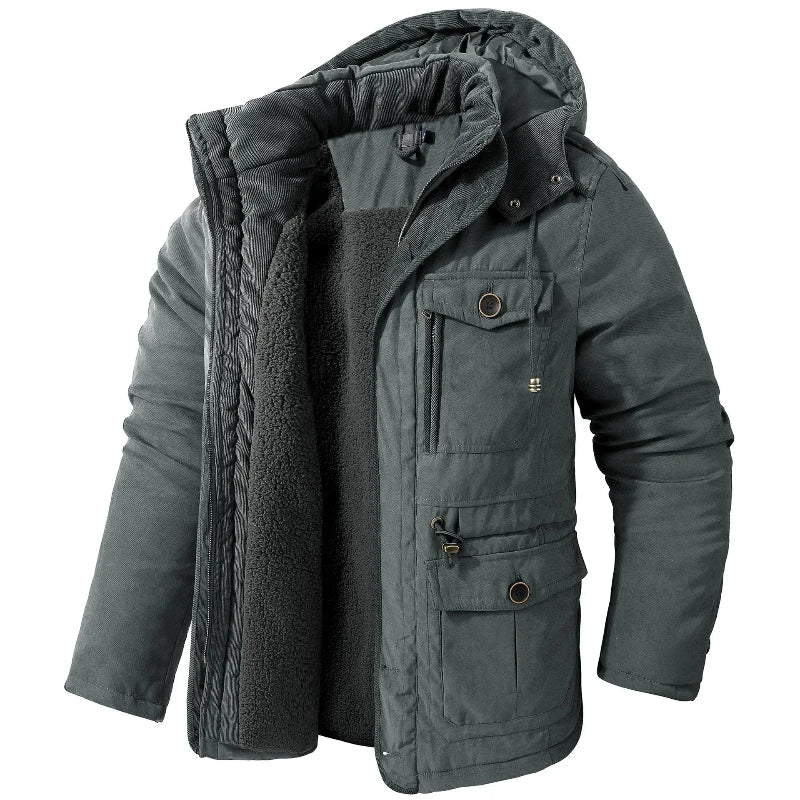 Parka Urbana con Capucha – Gris