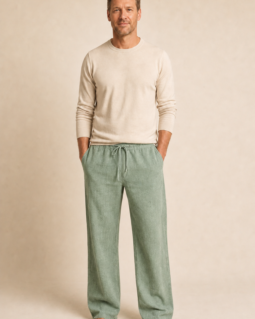 Pantalón Recto con Cordón