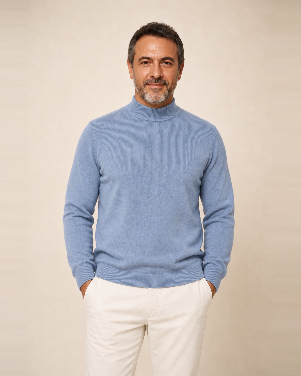 Jersey Minimalista de Cuello Subido