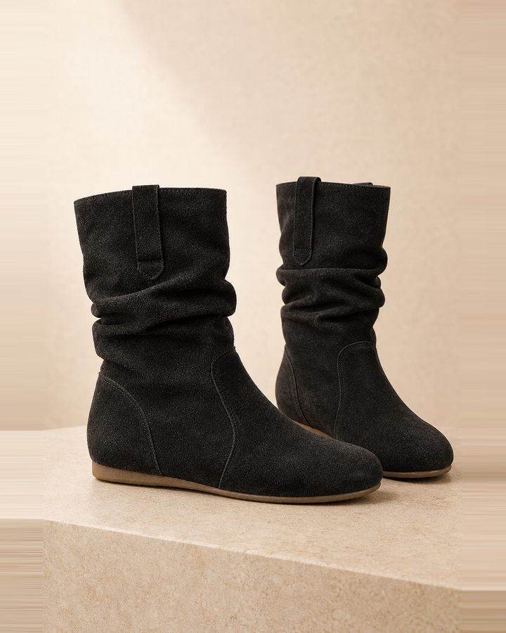 Botas Arrugadas de Caña Media