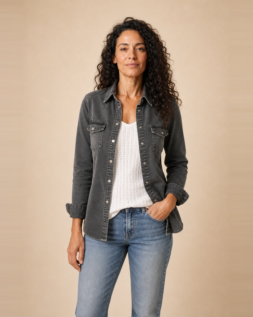Chaqueta Camisera Entallada