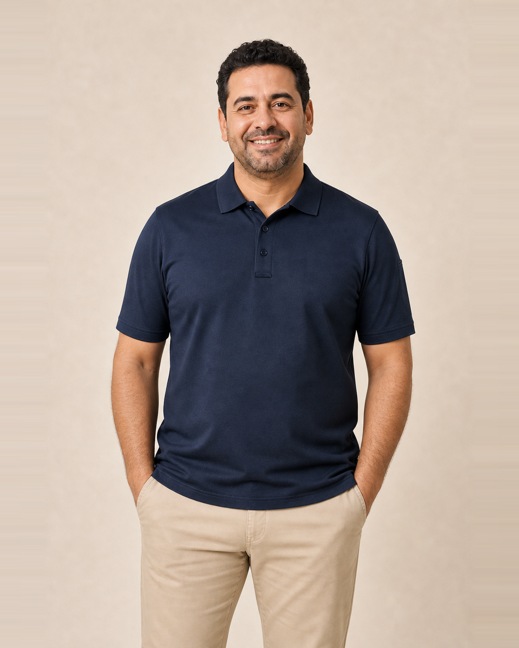 Polo Recto con Botones