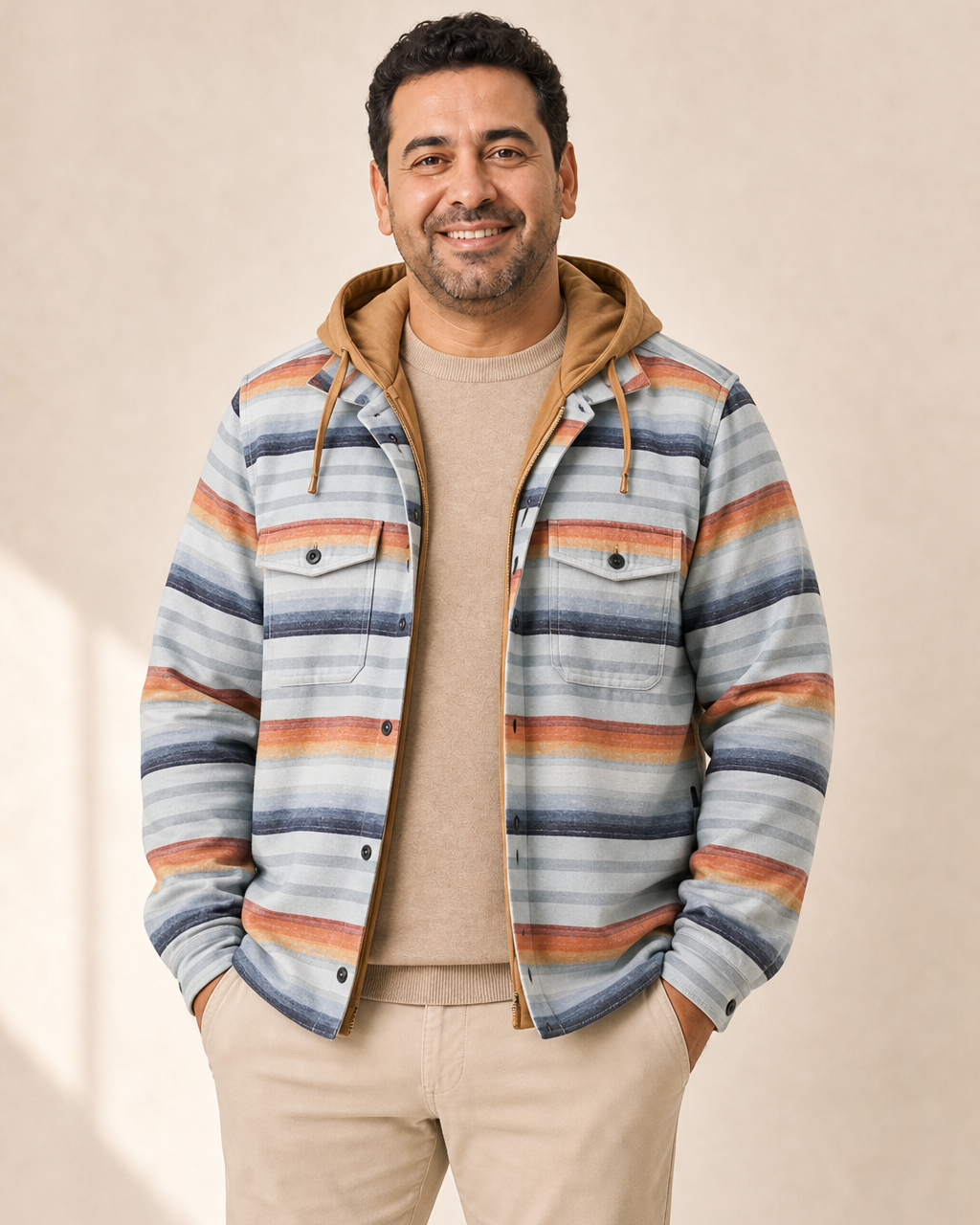 Chaqueta Camisera con Capucha