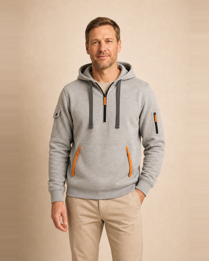 Sudadera con Media Cremallera