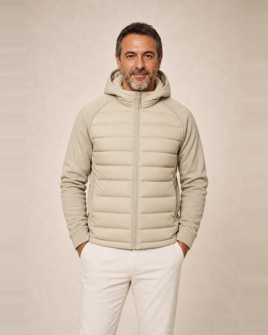 Chaqueta Híbrida con Capucha