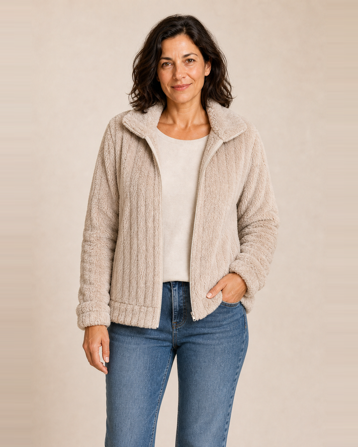 Chaqueta con Cuello Camisero