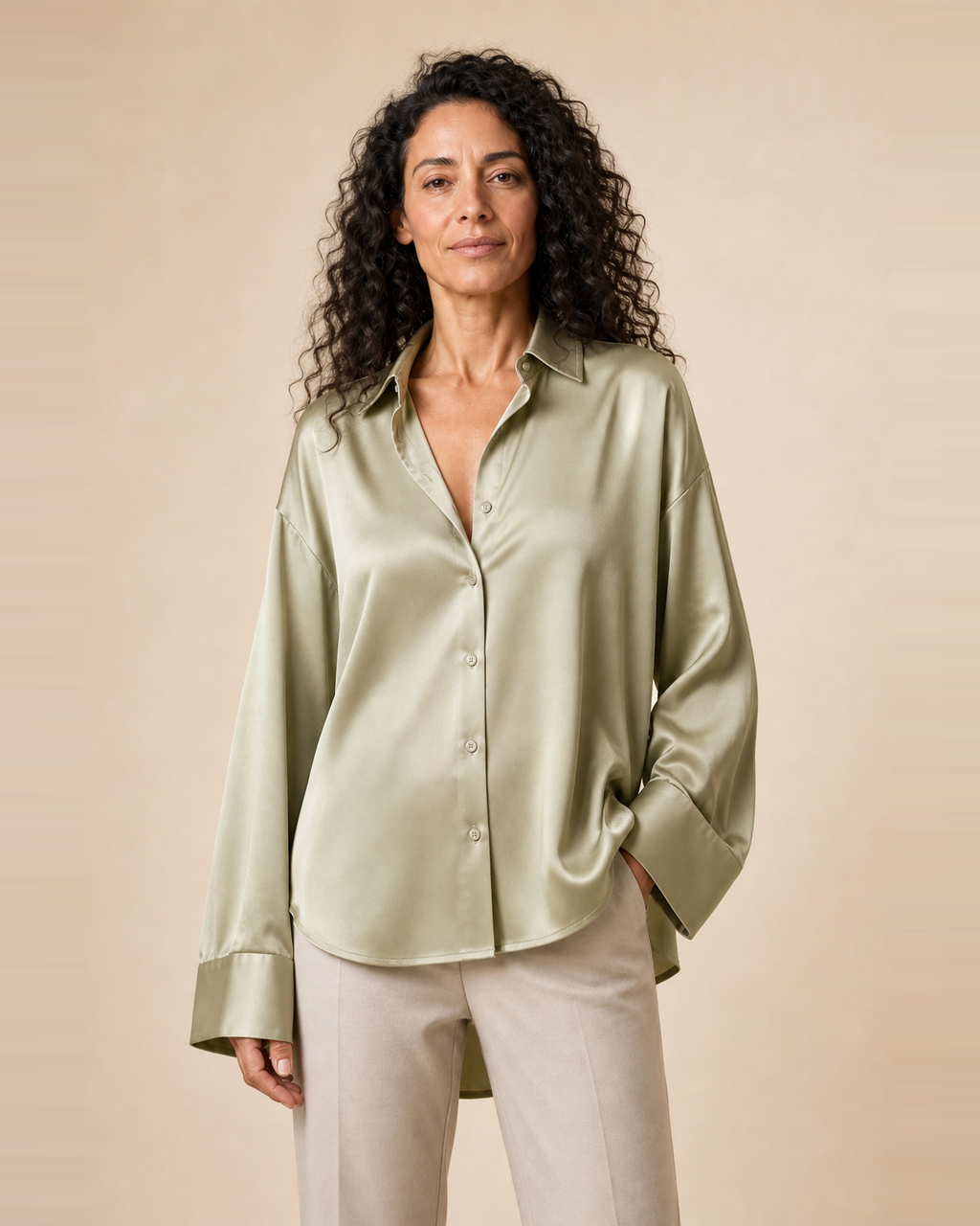 Blusa Camisera Fluida