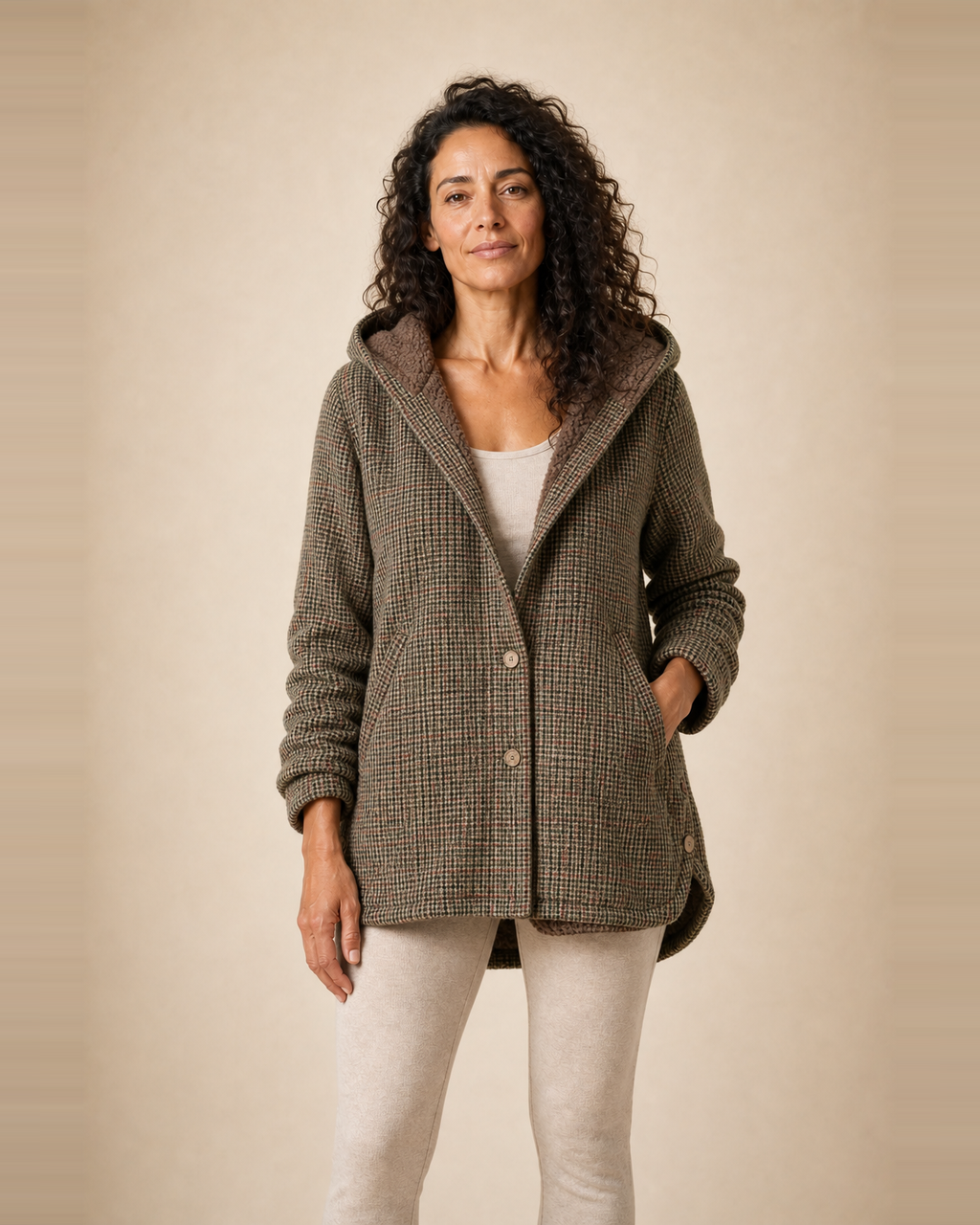 Chaqueta Holgada con Capucha
