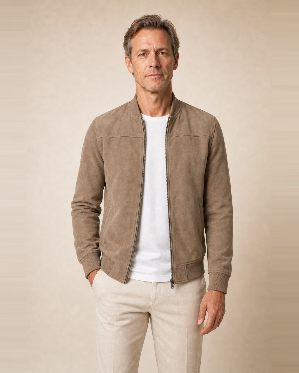Cazadora Bomber Minimalista