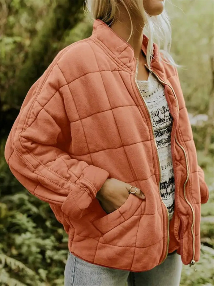 Chaqueta Acolchada Holgada – Naranja