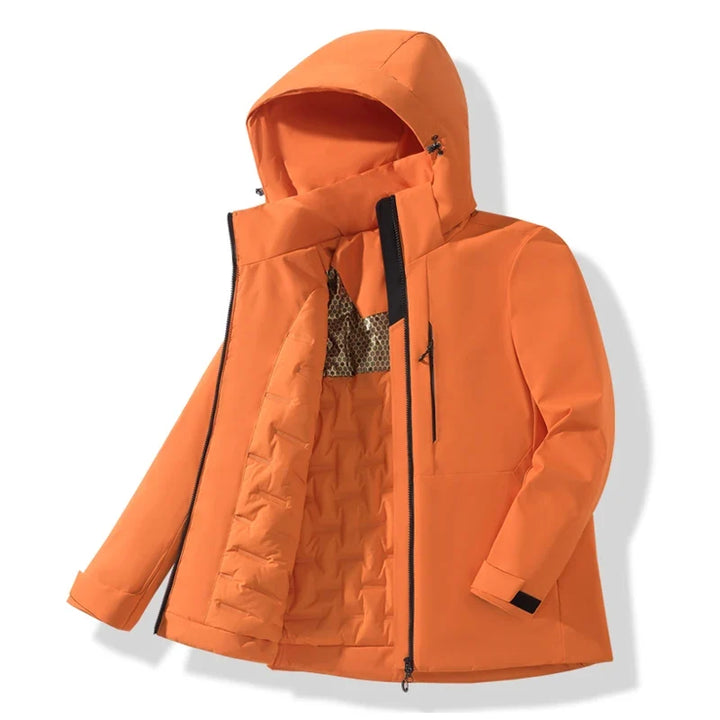 Chaqueta de Montaña con Capucha – Naranja