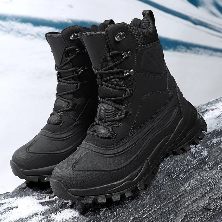 Botas de Invierno con Cordones – Negro