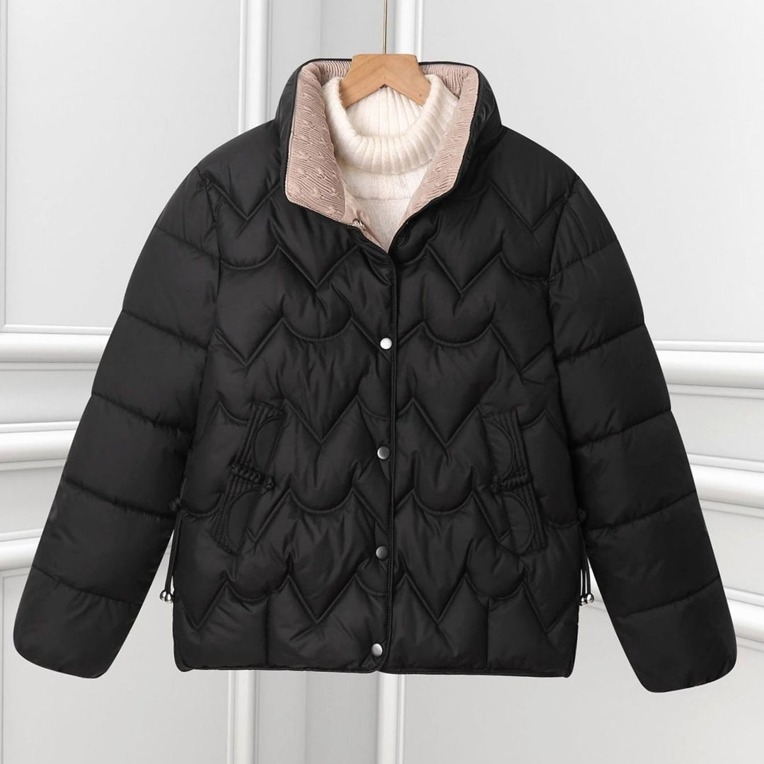 Chaqueta Corta Acolchada – Negro