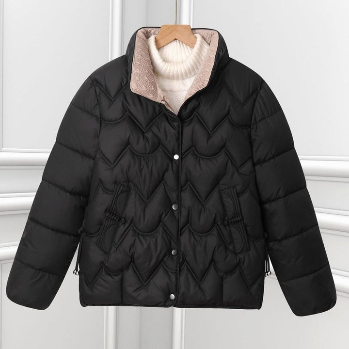 Chaqueta Corta Acolchada – Negro
