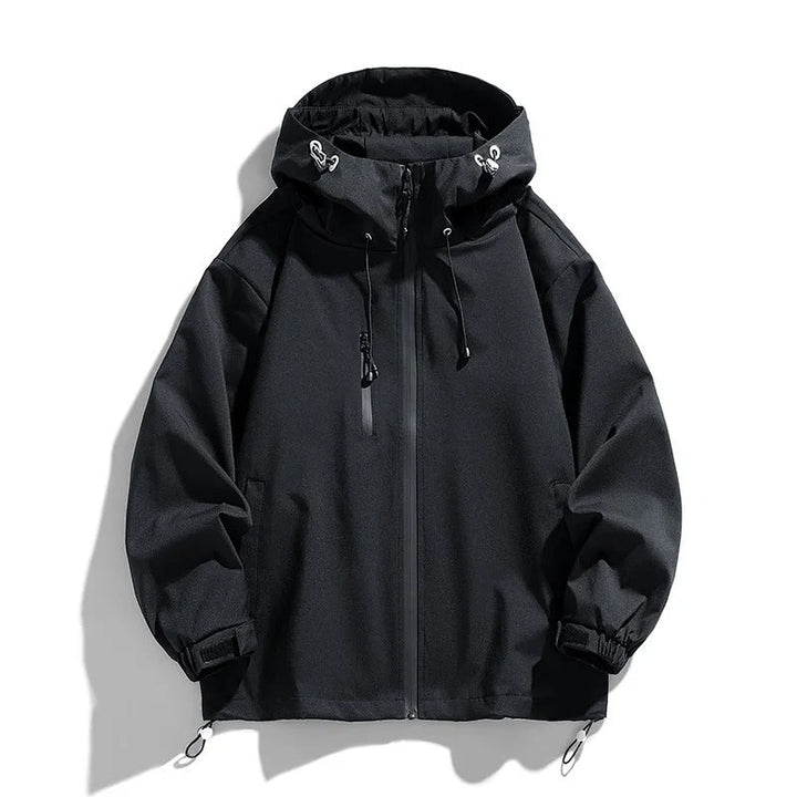 Chaqueta Deportiva con Capucha – Negro
