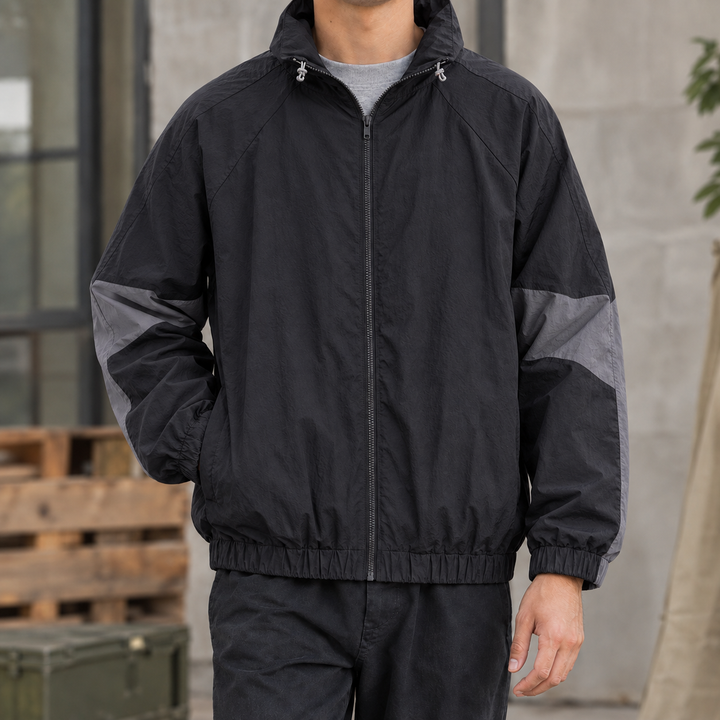Chaqueta Deportiva Relajada – Negro