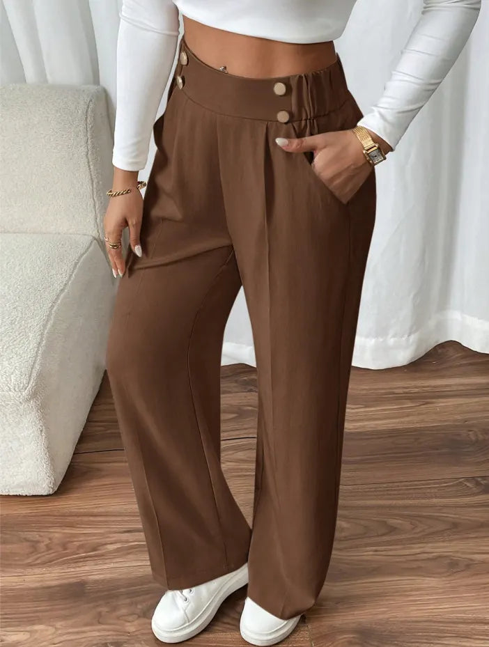 Pantalón Ancho con Botones