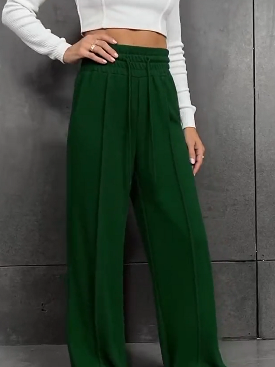 Pantalón Ancho de Tiro Alto
