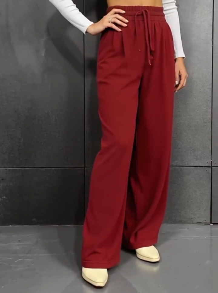 Pantalón Ancho de Tiro Alto
