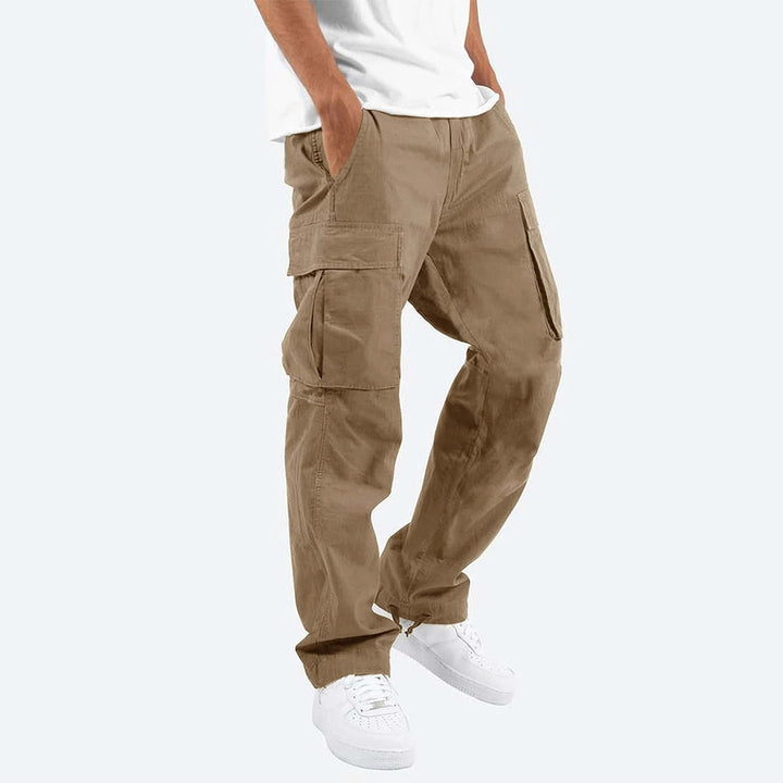 Pantalón Cargo de Corte Recto – Caqui