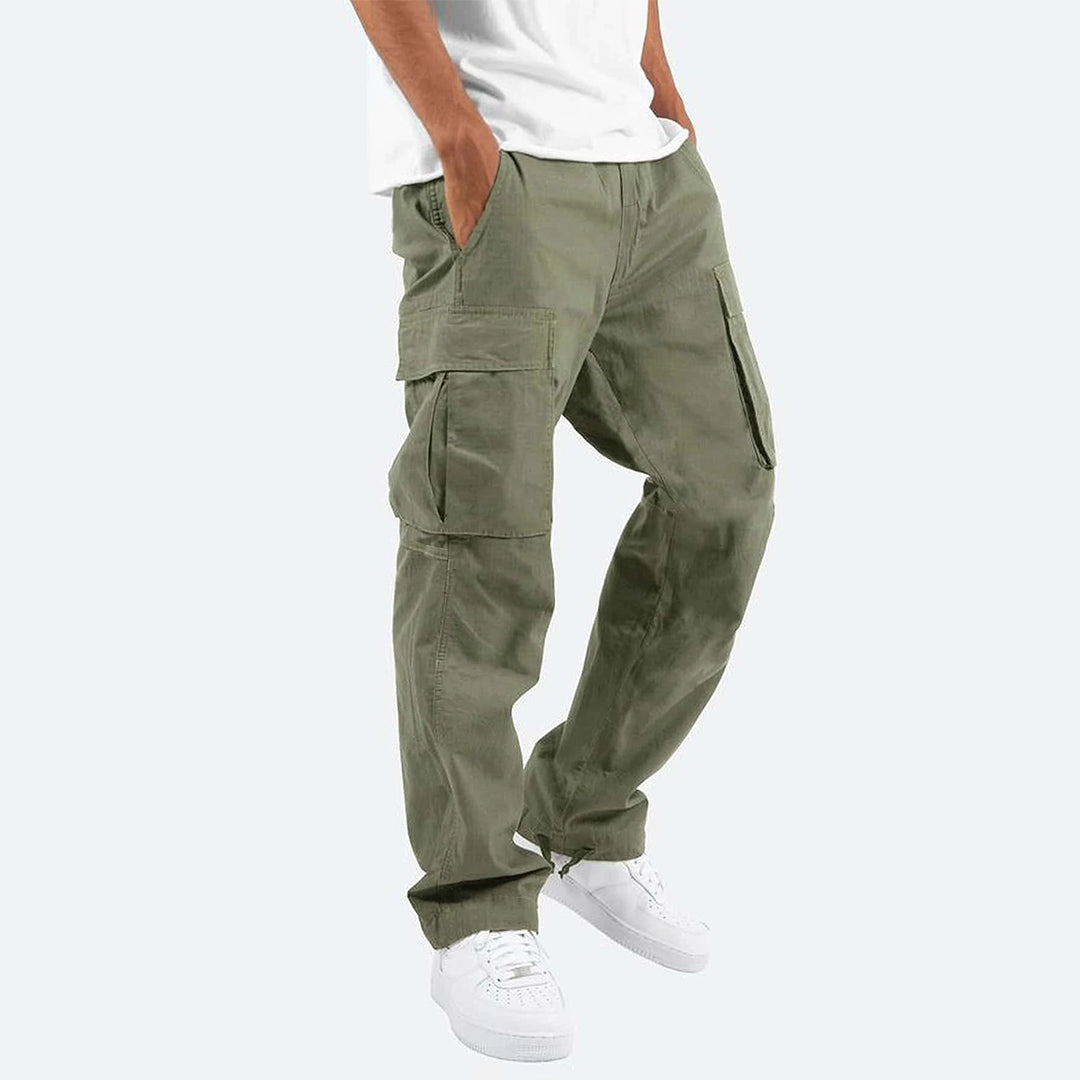 Pantalón Cargo de Corte Recto – Verde