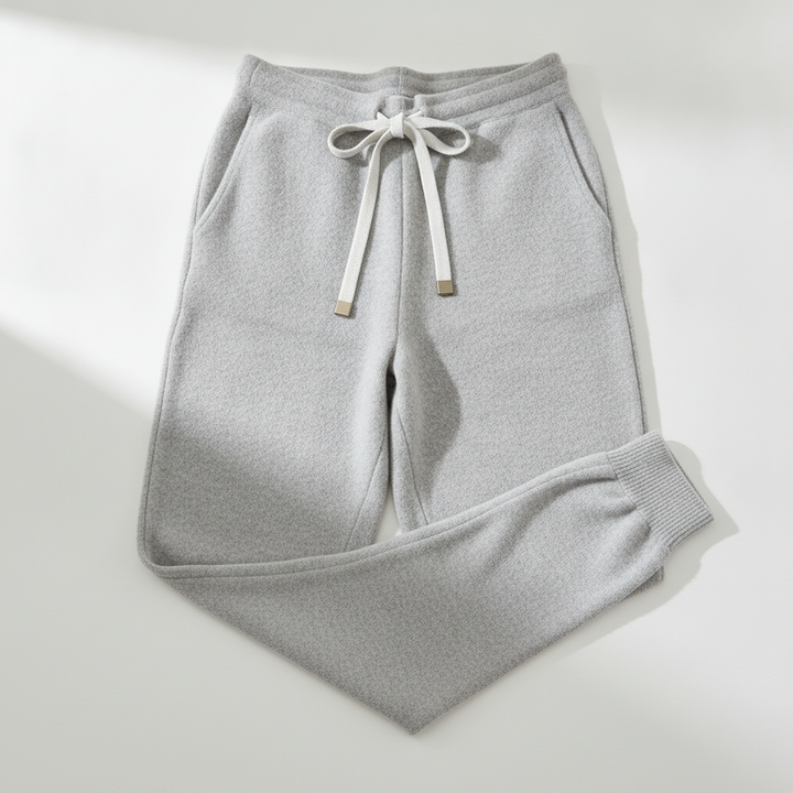 Pantalón jogger de punto con cordón ajustable