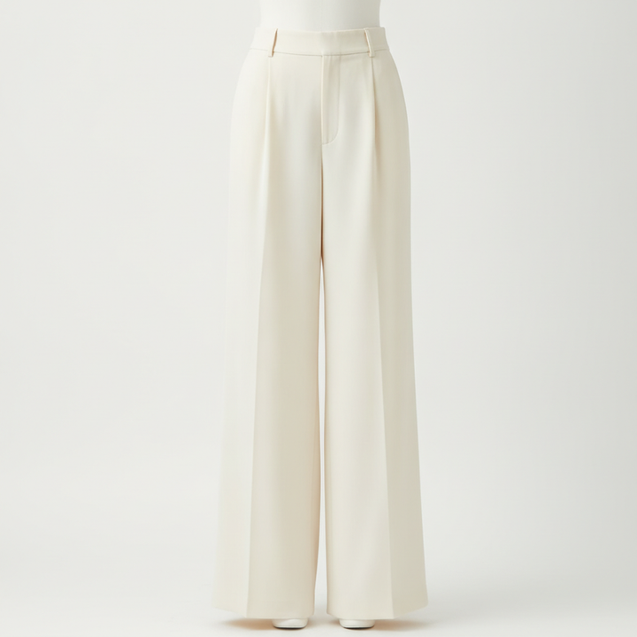 Pantalón palazzo de tiro alto y pierna ancha