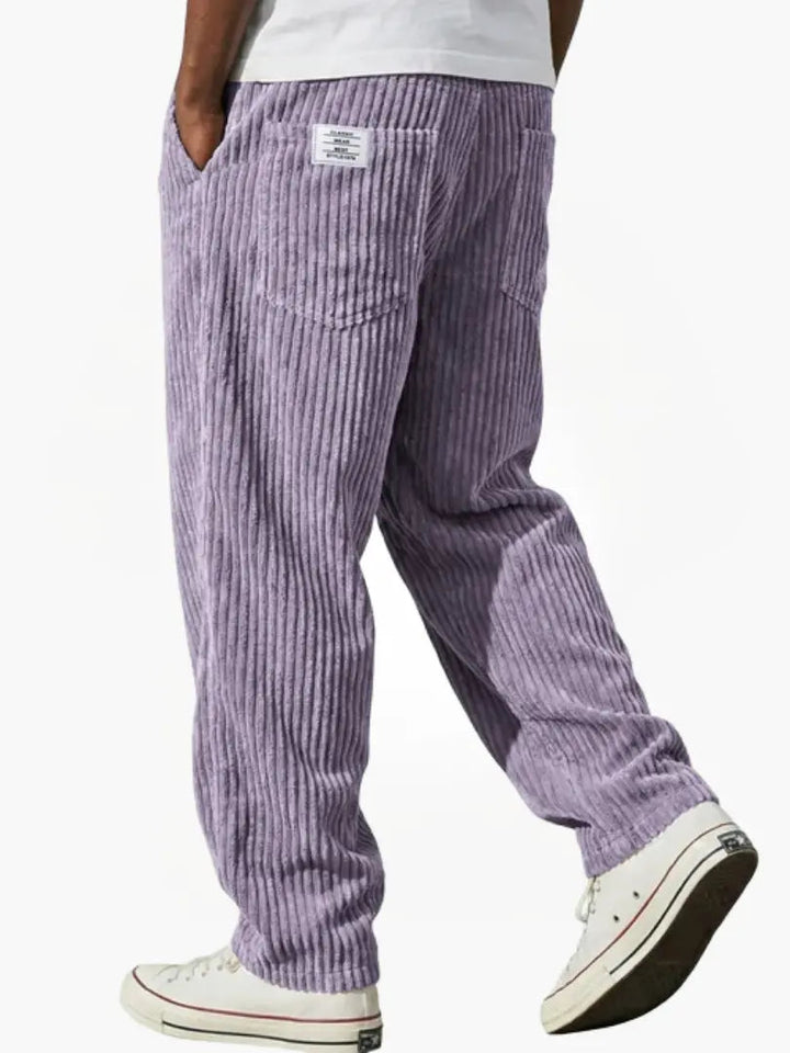 Pantalón Recto Relajado – Violeta