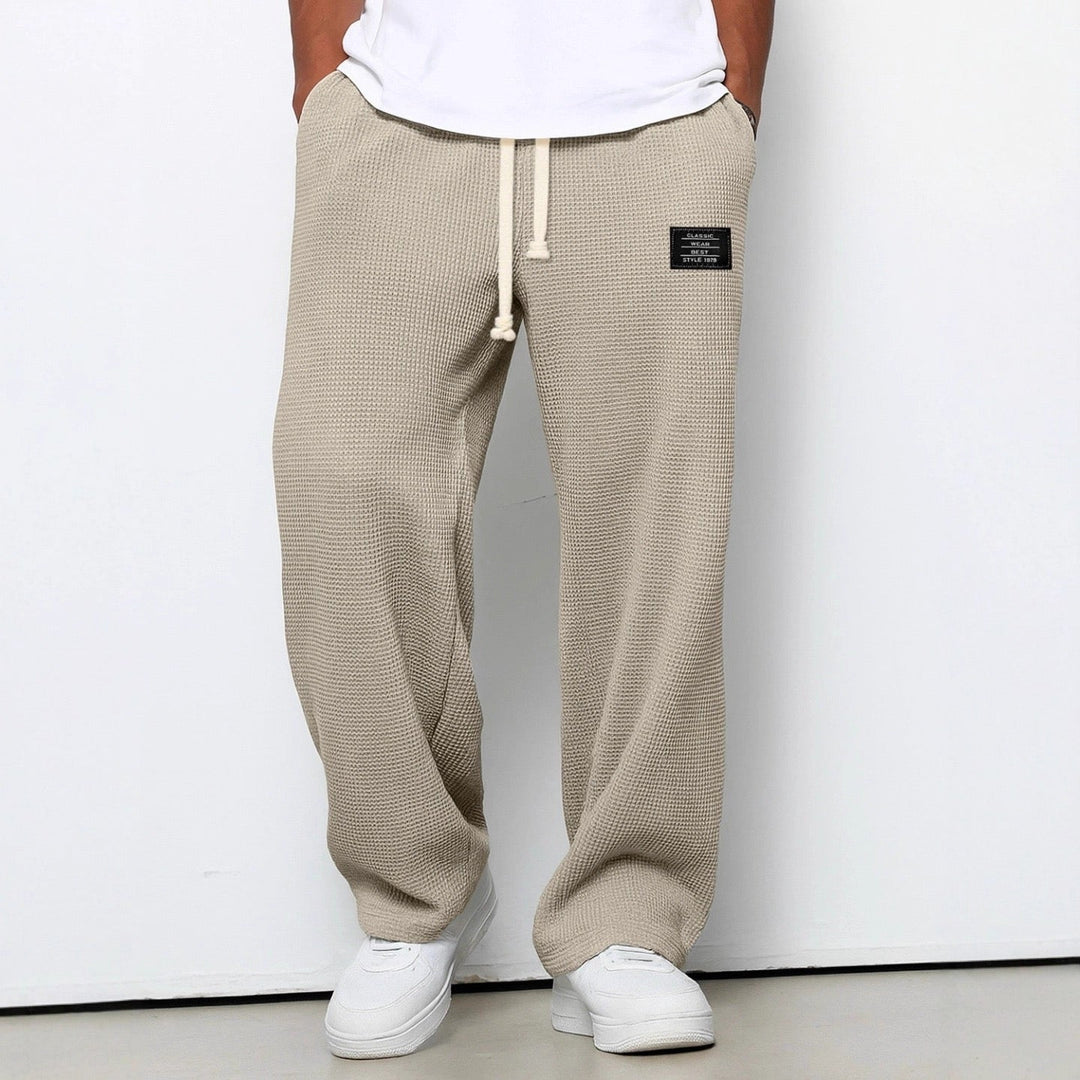 Pantalón Relajado de Pernera Ancha – Caqui