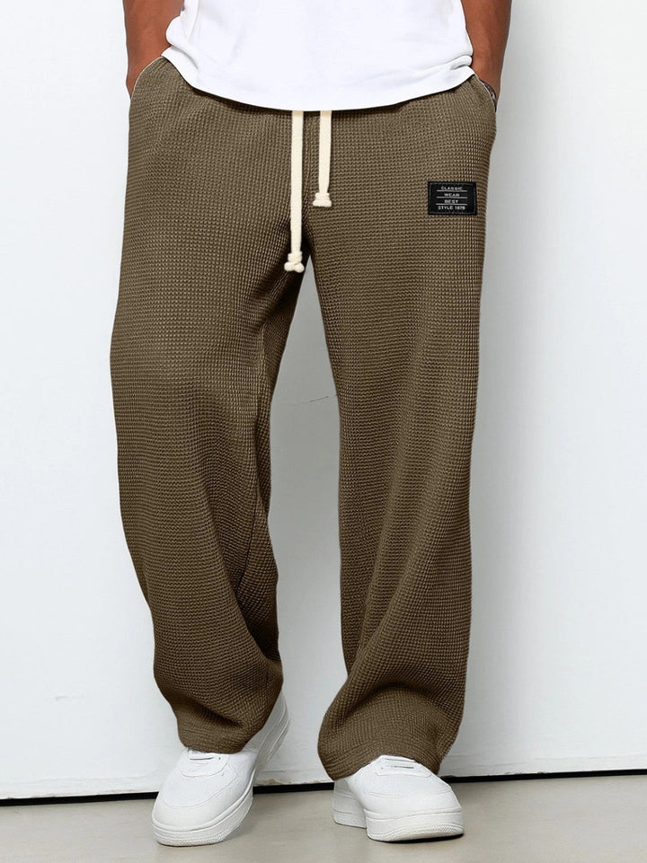 Pantalón Relajado de Pernera Ancha – Marrón