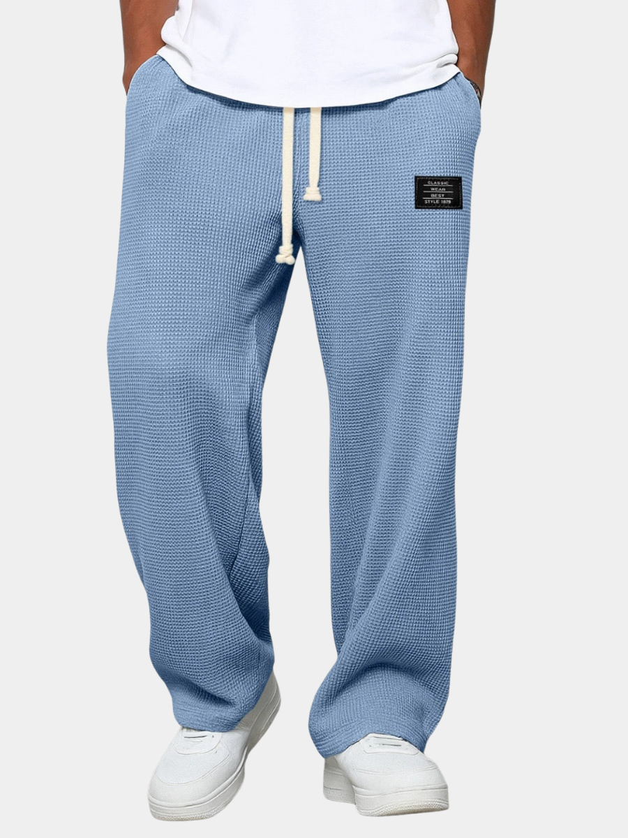 Pantalón Relajado de Pernera Ancha – Azul Klein