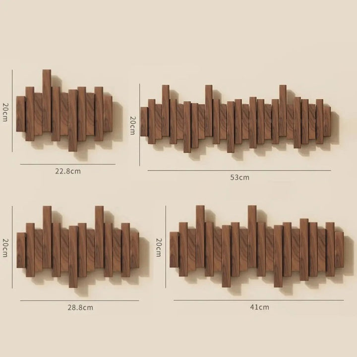 Perchero de pared con diseño de teclas de piano - Varios colores