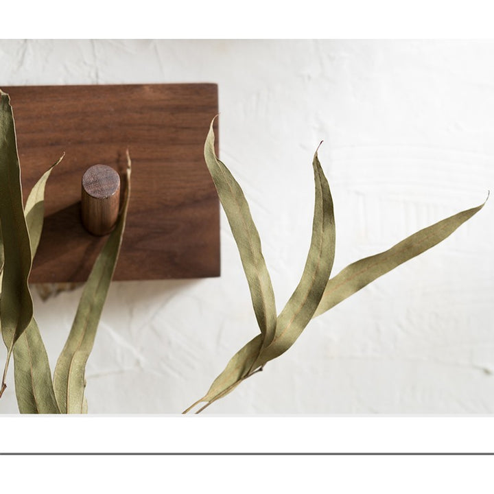 Perchero de pared de madera - Diseño minimalista con ganchos integrados