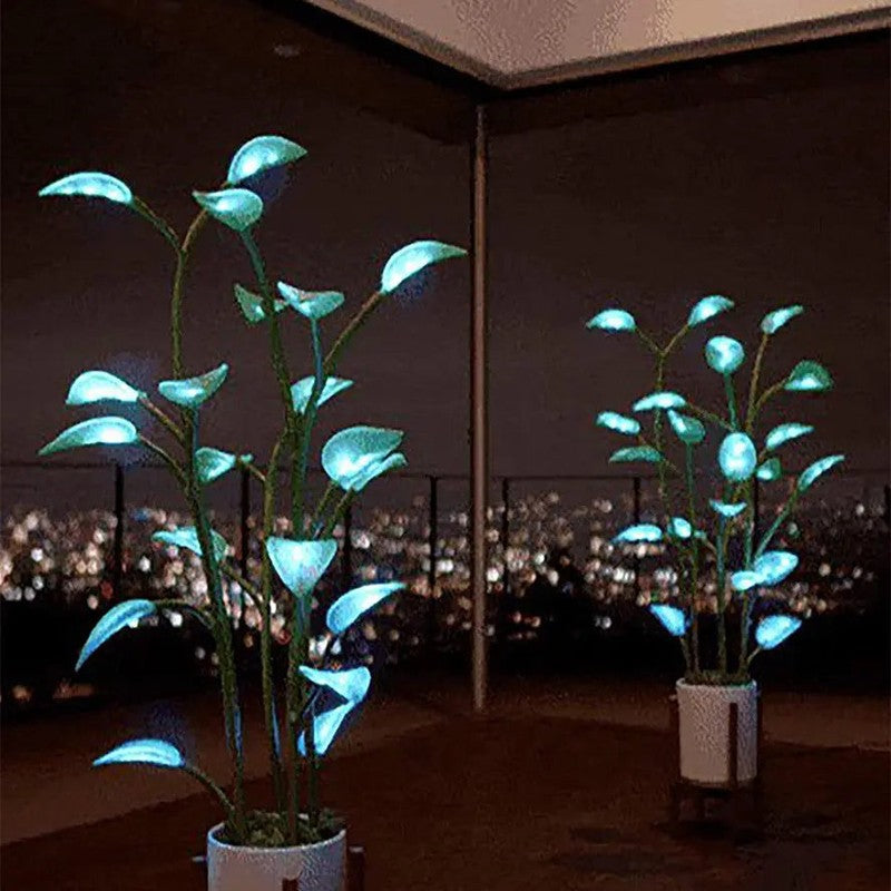 Planta decorativa LED con iluminación programable