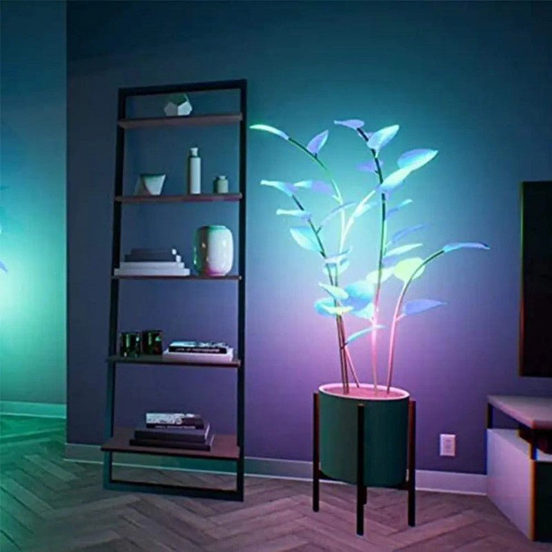 Planta decorativa LED con iluminación programable