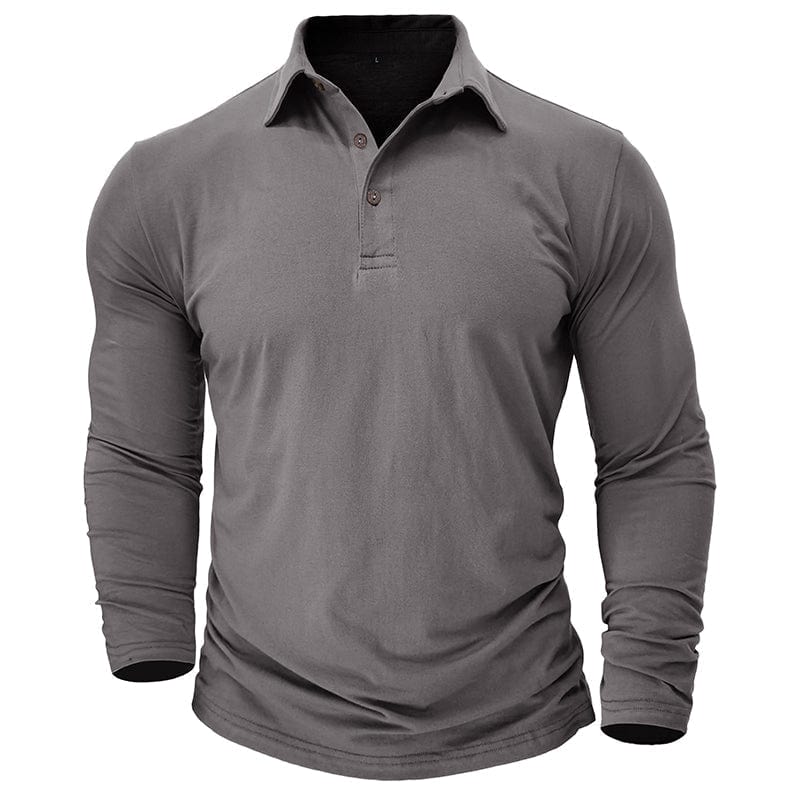 Polo Entallado para Hombre – Gris