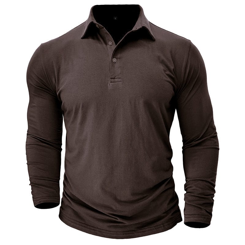 Polo Entallado para Hombre – Marrón