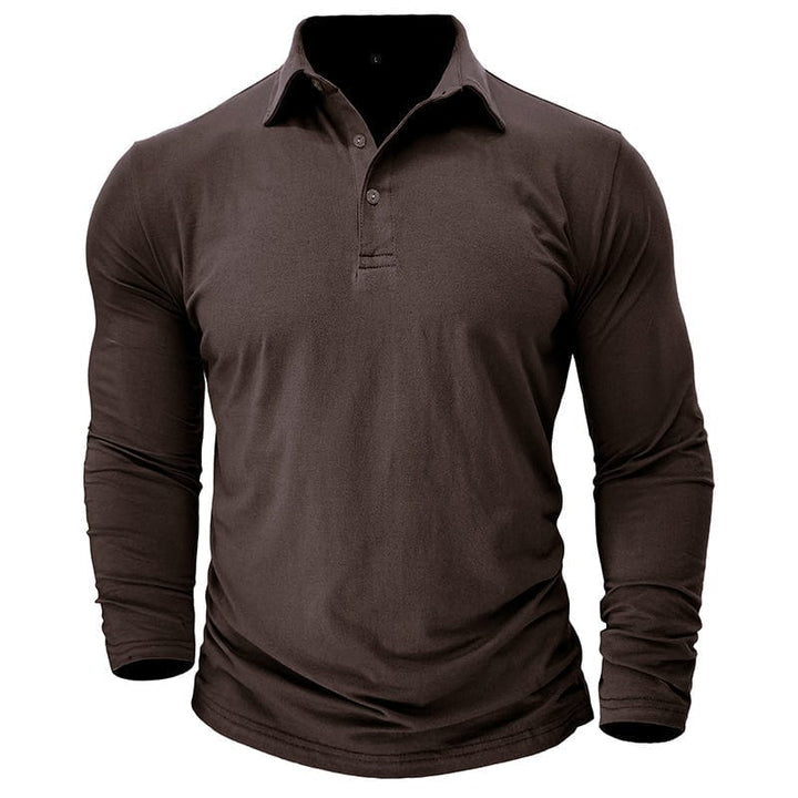 Polo Entallado para Hombre – Marrón